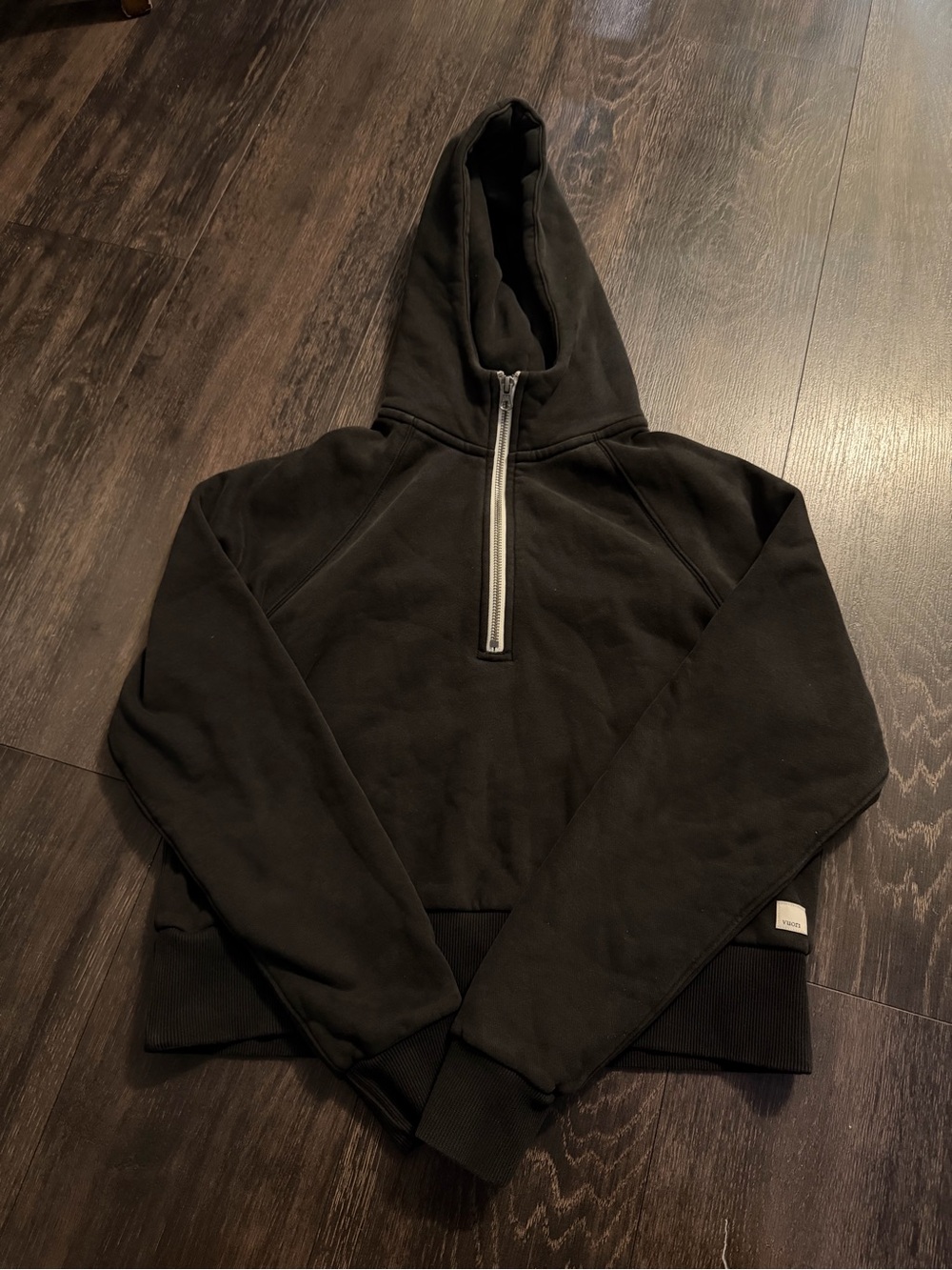 Vuori Women's Half-Zip Hooded Sweater - Black